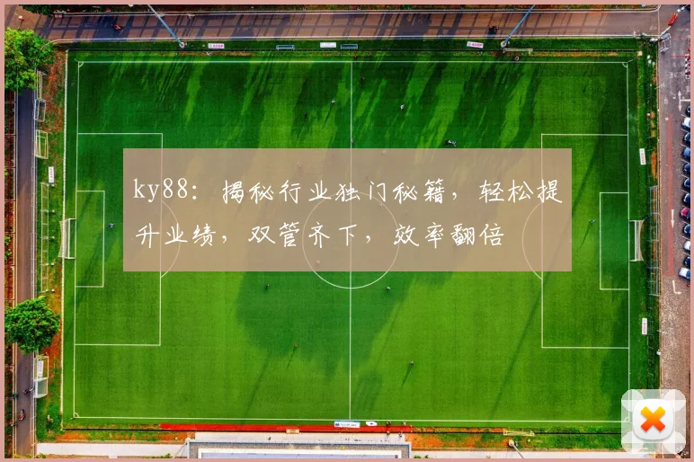 ky88：揭秘行业独门秘籍，轻松提升业绩，双管齐下，效率翻倍